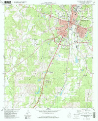Nacogdoches South 1983 topographic map thumbnail