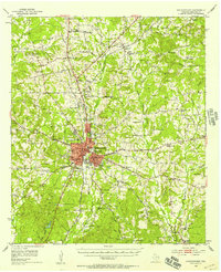 Nacogdoches 1952 topographic map thumbnail