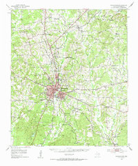 Nacogdoches 1952 topographic map thumbnail