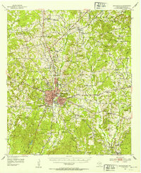 Nacogdoches 1952 topographic map thumbnail