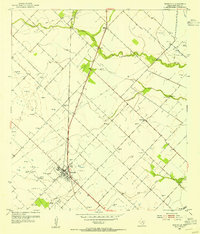 Needville 1953 topographic map thumbnail