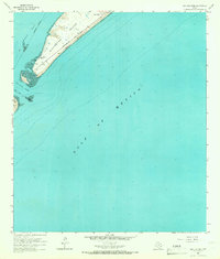 San Luis Pass 1963 topographic map thumbnail