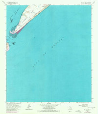 San Luis Pass 1963 topographic map thumbnail