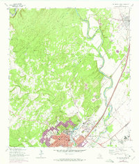 San Marcos North 1964 topographic map thumbnail