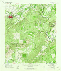 San Saba 1959 topographic map thumbnail