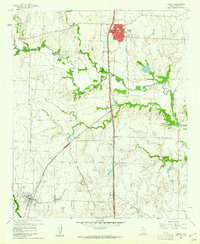 Sanger 1960 topographic map thumbnail