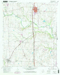 Sanger 1960 topographic map preview