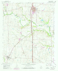 Sanger 1960 topographic map preview