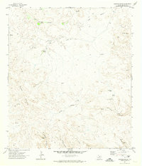 Sauceda Ranch 1971 topographic map thumbnail