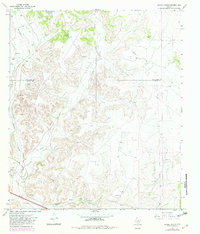 Savell Ranch 1967 topographic map thumbnail