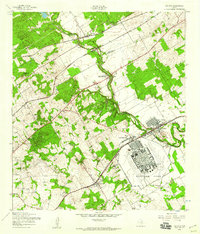 Schertz 1953 topographic map preview