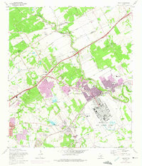 Schertz 1967 topographic map thumbnail