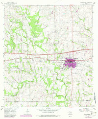 Schulenburg 1965 topographic map thumbnail