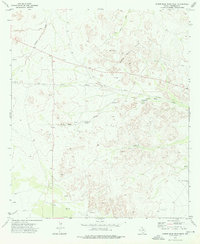 Screw Bean Draw West 1973 topographic map thumbnail
