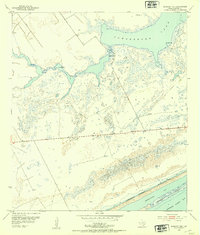 Seadrift NE 1952 topographic map thumbnail