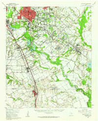 Seagoville 1959 topographic map thumbnail