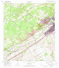 New Braunfels West 1958 topographic map thumbnail