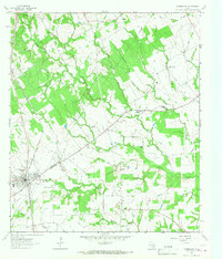 Normangee 1964 topographic map thumbnail