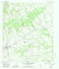 Normangee 1964 topographic map preview