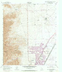 North Franklin Mountain 1955 topographic map thumbnail