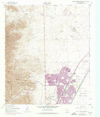 North Franklin Mountain 1955 topographic map thumbnail