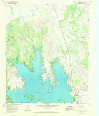 Northeast Lake Kemp 1966 topographic map thumbnail