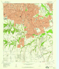 Oak Cliff 1958 topographic map thumbnail