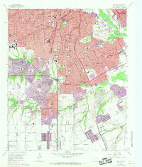 Oak Cliff 1958 topographic map thumbnail