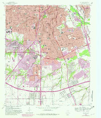 Oak Cliff 1958 topographic map thumbnail