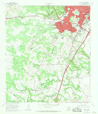 Oak Hill 1966 topographic map thumbnail