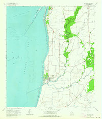 Oak Island 1961 topographic map thumbnail