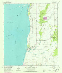 Oak Island 1961 topographic map thumbnail