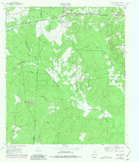 Oakhurst 1961 topographic map thumbnail
