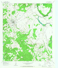Oakwood 1964 topographic map thumbnail