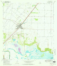 Odem 1969 topographic map thumbnail