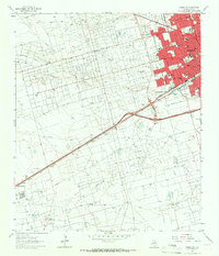 Odessa SW 1964 topographic map thumbnail