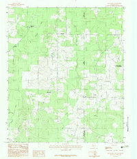 Old Panola 1983 topographic map thumbnail