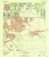 Pasadena 1955 topographic map preview