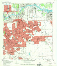 Pasadena 1967 topographic map preview