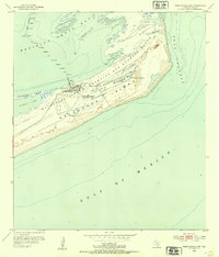 Pass Cavallo SW 1952 topographic map thumbnail