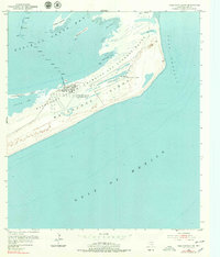 Pass Cavallo SW 1952 topographic map thumbnail