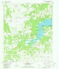 Pat Mayse Lake West 1980 topographic map thumbnail