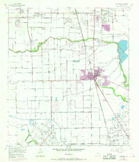 Pearland 1955 topographic map thumbnail