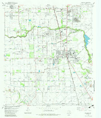 Pearland 1982 topographic map thumbnail