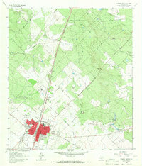 Pearsall North 1964 topographic map thumbnail