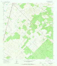 Pearsall South 1964 topographic map thumbnail