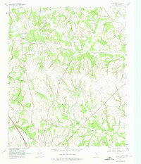 Pecan Creek 1961 topographic map thumbnail