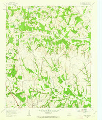 Pecan Creek 1961 topographic map thumbnail