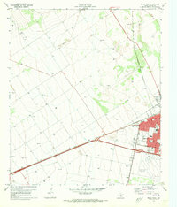 Pecos West 1971 topographic map thumbnail
