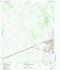 Pecos West 1971 topographic map thumbnail